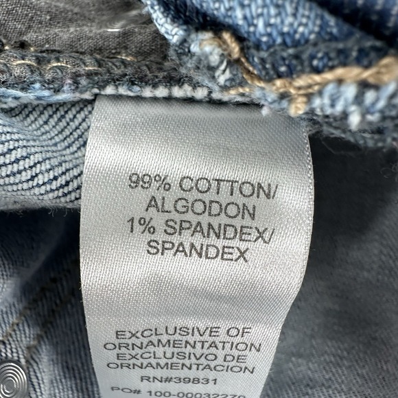 Democracy Women's Girl Friend Jeans Size 14W Floral Embroidered Distressed - Picture 3 of 9